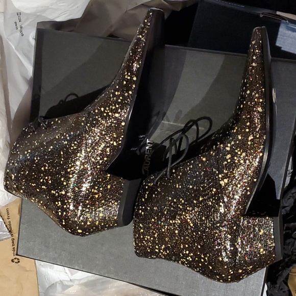 Sz 37 NIB $1695 Saint Laurent boots - Picture 1 of 8